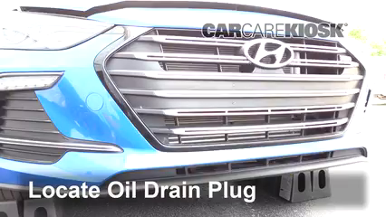 2018 Hyundai Elantra Sport 1.6L 4 Cyl. Turbo Aceite Cambiar aceite y filtro de aceite